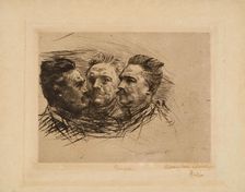 Portrait of Henri Becque, 1885. Creator: Rodin, Auguste (1840-1917)