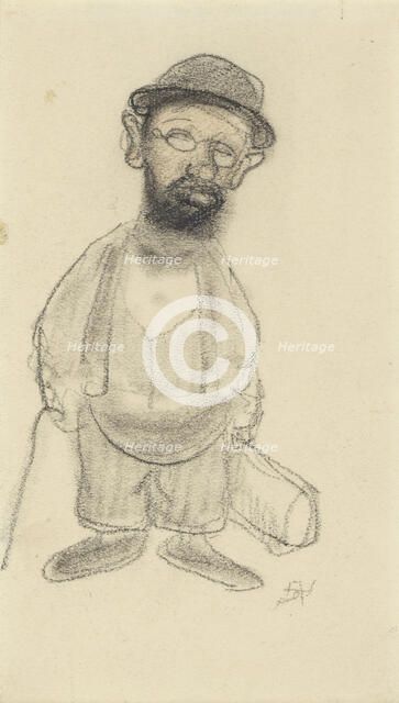 Portrait of Henri de Toulouse-Lautrec. Creator: Rassenfosse, Armand (1862-1934).