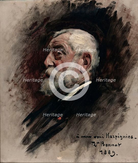 Portrait of Henri Harpignies, 1889. Creator: Leon Joseph Florentin Bonnat.