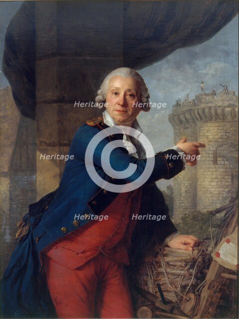 Portrait of Henri Masers de Latude (1725-1805). Creator: Vestier, Antoine (1740-1824).