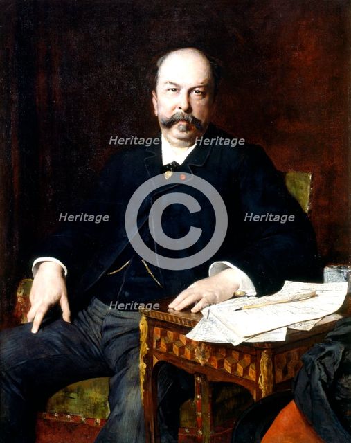 'Portrait of Henri Meilhac', 1885. Artist: Jules Elie Delaunay