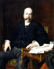Portrait of Henri Meilhac 1885. Artist: Jules Elie Delaunay