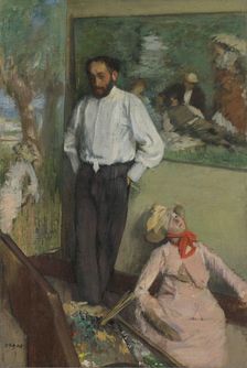 Portrait of Henri Michel-Lévy (1844-1914), ca 1878. Creator: Degas, Edgar (1834-1917)