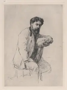 Portrait of Henri Rouart, 1875. Creator: Marcellin-Gilbert Desboutin