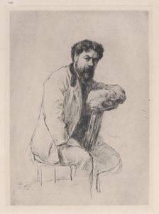 Portrait of Henri Rouart, 1875. Creator: Marcellin-Gilbert Desboutin