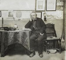 Portrait of Henri Rousseau (1844-1910), 1900s. Creator: Anonymous