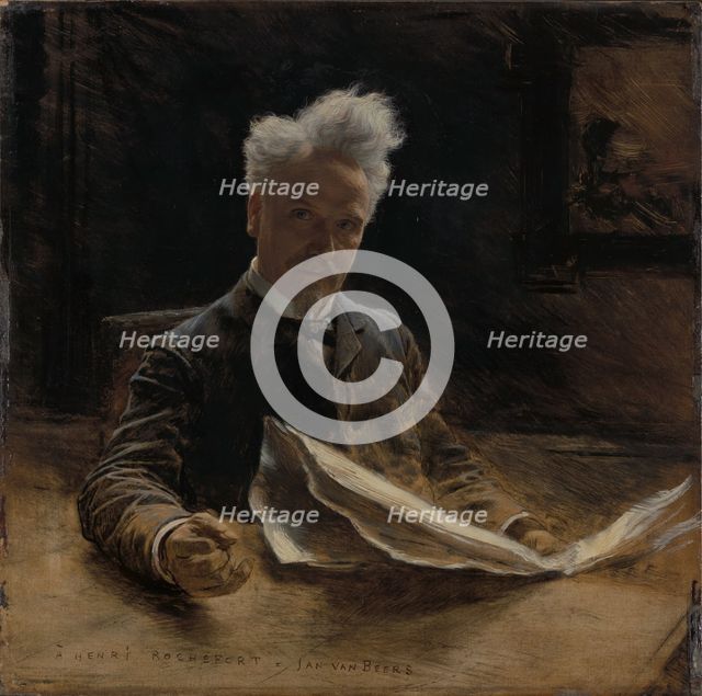 Portrait of Henri Rochefort (1830-1913). Creator: Jan Van Beers.