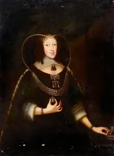 Portrait of Henrietta Maria, the Widow of the English King Charles I, 17th century. Creator: Unknown