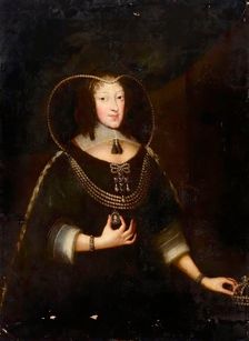 Portrait of Henrietta Maria, the Widow of the English King Charles I, 17th century. Creator: Unknown