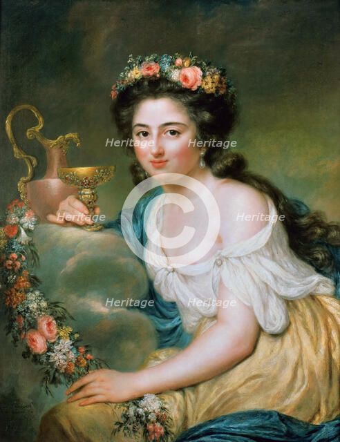 Portrait of Henriette Herz, née De Lemos (1764-1847) as Hebe, 1778. Creator: Therbusch-Lisiewska, Anna Dorothea (1721-1782).