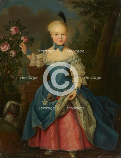 Portrait of Henriette von Ziegesar, c1758-1759. Creator: Anton Tischbein?.