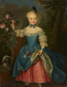 Portrait of Henriette von Ziegesar, c1758-1759. Creator: Anton Tischbein?