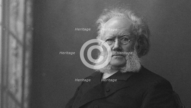 Portrait of Henrik Ibsen (1828-1906). Artist: Anonymous  
