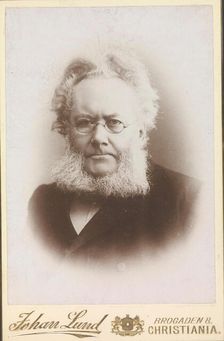 Portrait of Henrik Ibsen (1828-1906), c1886-1890. Creator: Photo studio Johan Lund; Christiania ()