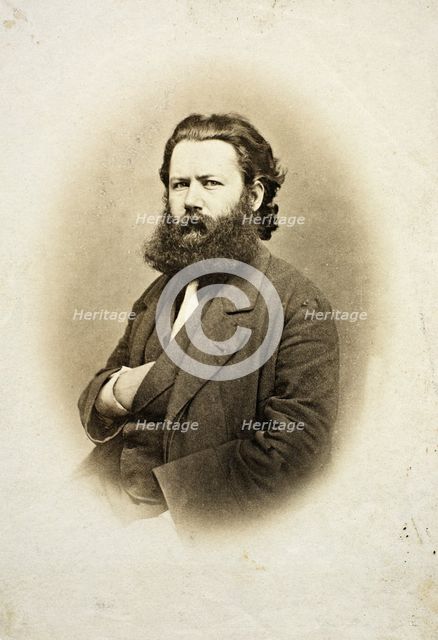Portrait of Henrik Ibsen (1828-1906), ca 1863.