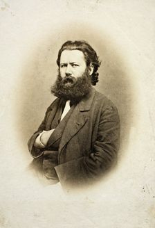 Portrait of Henrik Ibsen (1828-1906), ca 1863