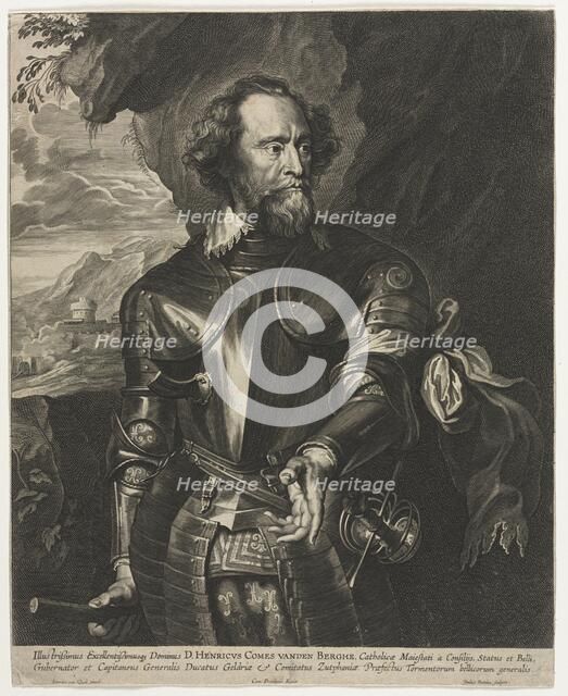 Portrait of Henry, Count van den Berghe. Creator: Paulus Pontius (Flemish, 1603-1658).