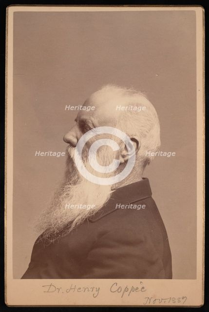 Portrait of Henry Coppee´ (1821-1895), November 1887. Creator: Unknown.