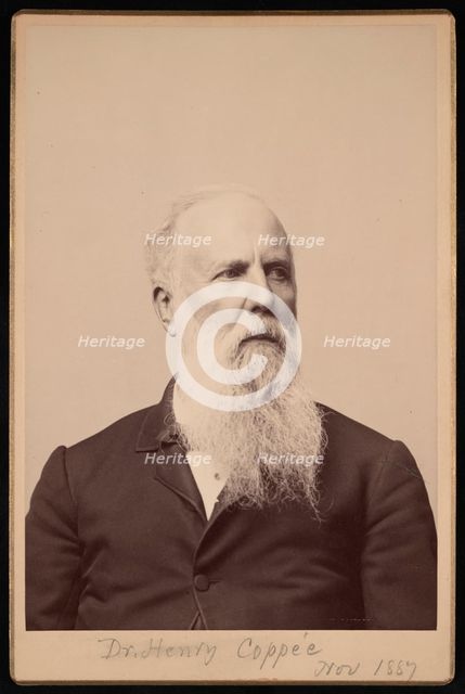 Portrait of Henry Coppee´ (1821-1895), November 1887. Creator: Unknown.