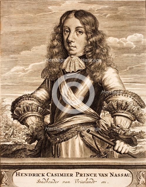 Portrait of Henry Casimir II (1657-1696), Prince of Nassau-Dietz, 1675. Creator: Anonymous.