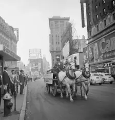 Portrait of Henry (Clay) Goodwin, Times Square, New York, N.Y., ca. July 1947. Creator: William Paul Gottlieb
