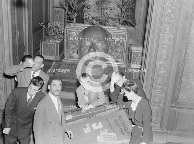 Portrait of Henry Allen, Joe Marsala, Teddy Wilson...Turkish Embassy, Washington, D.C., 1938. Creator: William Paul Gottlieb.