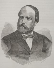 Portrait of Henry d'Artois (1820-1883), Count of Chambord, 1871. Creator: Marcelo Paris