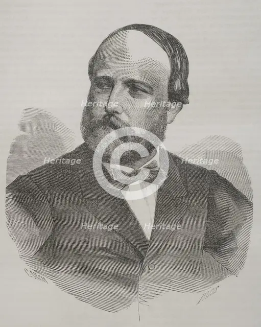 Portrait of Henry d'Artois (1820-1883), Count of Chambord, 1871. Creator: Marcelo Paris.