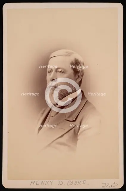 Portrait of Henry David Cooke (1825-1881), Before 1881. Creator: Charles Milton Bell.