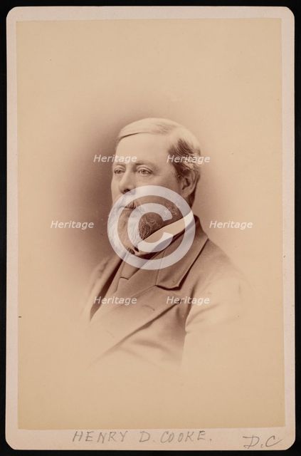 Portrait of Henry David Cooke (1825-1881), Before 1881. Creator: Charles Milton Bell.