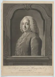 Portrait of Henry Fox, 1756. Creator: James McArdell