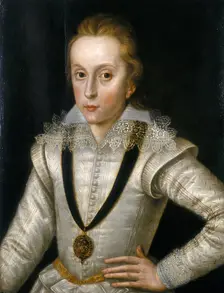 Portrait of Henry Frederick, Prince of Wales (1594-1612) c1604. Creator: Robert Peake I
