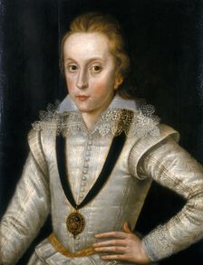 Portrait of Henry Frederick, Prince of Wales (1594-1612) c1604. Creator: Robert Peake I