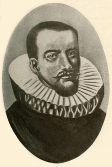 Portrait of Henry Hudson, English navigator in ruff 1609, (1937). Creator: Unknown