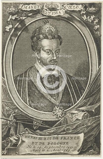 Portrait of Henry III of France, King of Poland and Grand Duke of Lithuania. Artist: Harrewijn, Jacobus (1649-1712)