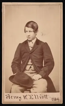 Portrait of Henry Wood Elliott (1846-1930), 1864. Creator: Alexander Gardner