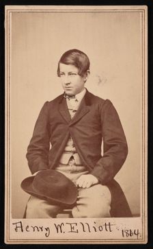 Portrait of Henry Wood Elliott (1846-1930), 1864. Creator: Alexander Gardner