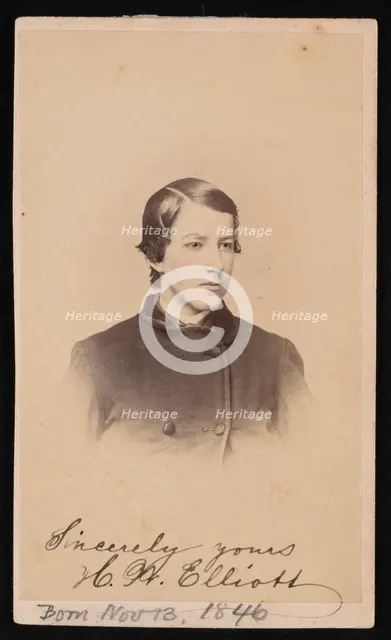 Portrait of Henry Wood Elliott (1846-1930), 1865. Creator: Henry Ulke.