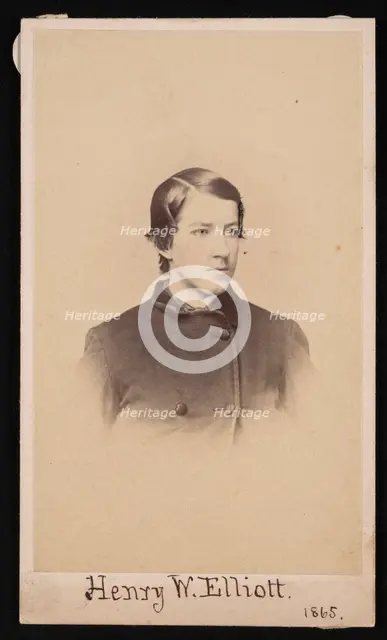Portrait of Henry Wood Elliott (1846-1930), 1865. Creator: Henry Ulke.