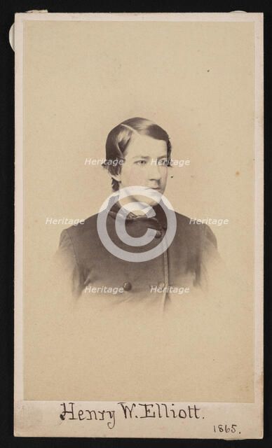 Portrait of Henry Wood Elliott (1846-1930), 1865. Creator: Henry Ulke.