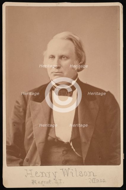 Portrait of Henry Wilson (1812-1875), Before 1876. Creator: Augustus Marshall.
