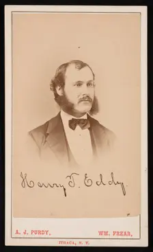 Portrait of Henry Turner Eddy (1844-1921), 1870s. Creator: Purdy & Frear