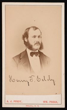 Portrait of Henry Turner Eddy (1844-1921), 1870s. Creator: Purdy & Frear