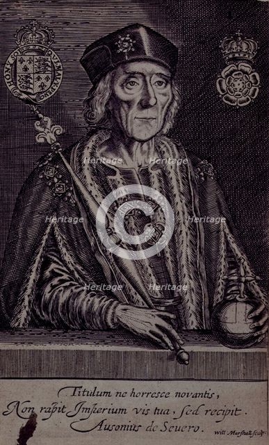 Portrait of Henry VII, 1638. Creator: William Marshall.
