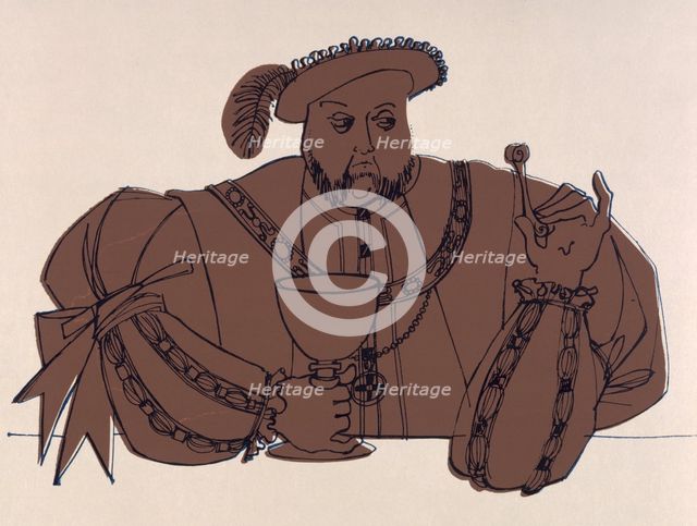 Portrait of Henry VIII, c1520 (1966). Creator: Paulette Riches.