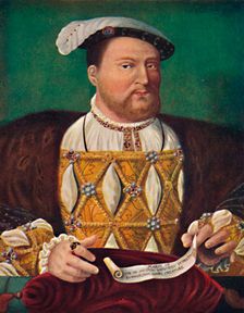 Portrait of Henry VIII (Hampton Court Palace) c1530, (1903). Artist: Joos van Cleve