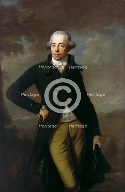 Portrait of Henry XIV (1749-1799), Prince of Reuss, 1789. Artist: Graff, Anton (1736-1813)