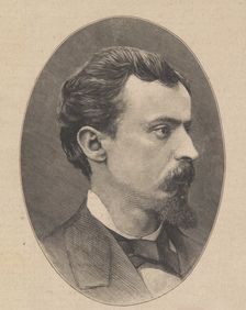 Portrait of Henryk Sienkiewicz (1846-1916), 1882. Creator: Holewinski, Jozef (1848-1917)
