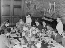Portrait of Herb Abramson, Sadi Coylin, Benny..., Turkish Embassy, Washington, D.C., 1938. Creator: William Paul Gottlieb