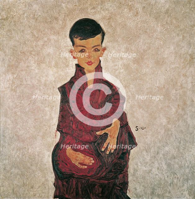 Portrait of Herbert Reiner, 1910. Creator: Schiele, Egon (1890-1918).